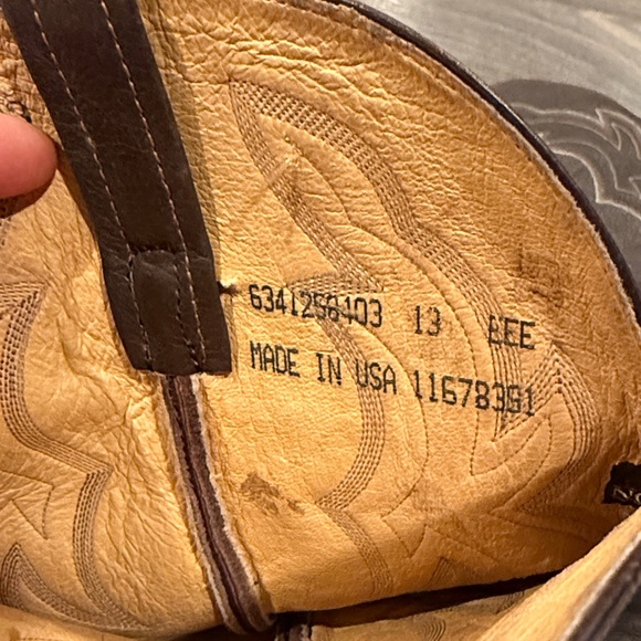 Nocona Brown Western Cowboy Boots size 13 2:24 - Picture 3 of 3